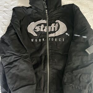 Force1 Black and Gray Workforce Hoodie